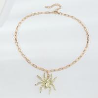 Zinc Alloy Jewelry Necklace with 5cm extender chain Spider plated fashion jewelry & for woman Sold By PC