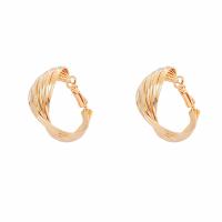 Zinc Alloy Hoop Earring Round plated fashion jewelry & for woman nickel lead & cadmium free Inner Approx 25mm Sold By Pair