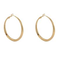 Tibetan Style Hoop Earring, Round, plated, fashion jewelry & for woman, more colors for choice, nickel, lead & cadmium free, Inner Diameter:Approx 48mm, Sold By Pair