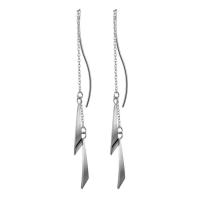 Titanium Steel Drop Earring plated fashion jewelry & for woman Sold By Pair