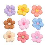 Mobile Phone DIY Decoration, Resin, Flower, handmade, more colors for choice, 23x23mm, 10PCs/Bag, Sold By Bag