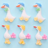 Mobile Phone DIY Decoration, Resin, Duck, handmade, different styles for choice, more colors for choice, 10PCs/Bag, Sold By Bag