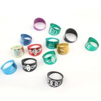 Cink Alloy Ring Set, Cink ötvözet, egynemű, sokszínű, 17mm, 100PC-k/Box, Által értékesített Box