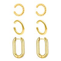 Brass Leverback Earring brass earring lever back clip plated Unisex golden Sold By Set