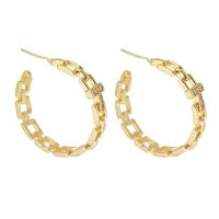 Brass Stud Earring gold color plated fashion jewelry & for woman & with rhinestone & hollow golden nickel lead & cadmium free 1mm Sold By PC