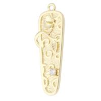 Rhinestone Brass Pendants gold color plated Unisex & with rhinestone golden nickel lead & cadmium free Approx 1mm Sold By PC