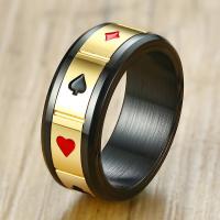 Палец кольцо из нержавеющей стали, Нержавеющая сталь 304, ювелирные изделия моды & разный размер для выбора & Мужский, 8x2mm, продается PC