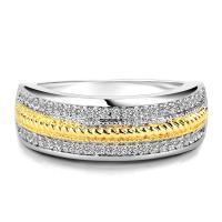 Cubic Zirconia Micro Pave Brass Ring, plated, different size for choice & micro pave cubic zirconia & for woman, nickel, lead & cadmium free, US Ring Size:6-10, Sold By PC