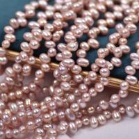 Perlas Arroz Freshwater, Perlas cultivadas de agua dulce, natural, Bricolaje, Púrpura, 4-5mm, Vendido para aproximado 36-38 cm Sarta