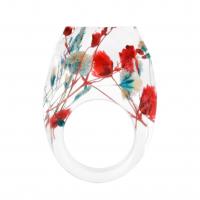Resin Finger Ring, epoxy gel, Unisex, mixed colors, Sold By PC