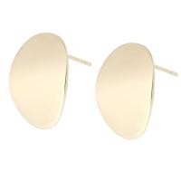 Brass Earring Drop Component gold color plated DIY golden nickel lead & cadmium free 1mm Sold By PC