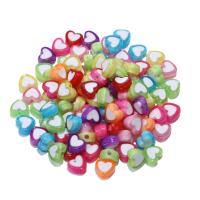 Acrylic Jewelry Beads, DIY & different styles for choice & enamel, more colors for choice, 100PCs/Bag, Sold By Bag