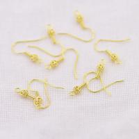 Stainless Steel Hook Earwire Brass gold color plated fashion jewelry & for woman golden Sold By PC