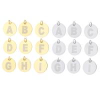 Stainless Steel Pendants, 201 Stainless Steel, Vacuum Ion Plating, Unisex & different designs for choice & with letter pattern, more colors for choice, 13x13mm, Hole:Approx 2mm, Sold By PC