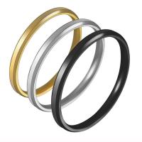 Stainless Steel Finger Ring 304 Stainless Steel Round plated fashion jewelry & Unisex 2mm Sold By PC