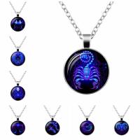 Time Gem Jewelry Necklace Zinc Alloy with Glass with 5cm extender chain Round silver color plated fashion jewelry & Unisex nickel lead & cadmium free Length 50 cm Sold By PC
