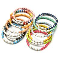 Tibetan Style Bracelet, Round, plated, fashion jewelry & Unisex, more colors for choice, nickel, lead & cadmium free, Length:19 cm, Sold By PC