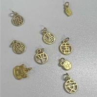 Tibetan Style Pendants, 925 Sterling Silver, sang gold plated, different styles for choice, Sold By PC
