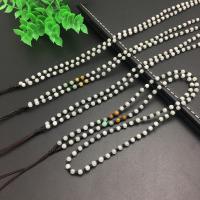 Jadeit Halskette, mit Terylen Schnur, poliert, unisex, keine, 3.50mm, Länge ca. 22.04 ZollInch, verkauft von PC