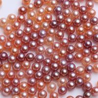 Natural Freshwater Pearl Loose Beads Round DIY multi-colored Sold By PC
