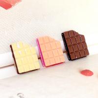 Mobile Phone DIY Decoration, Resin, Biscuit, epoxy gel, more colors for choice, 18x15mm, 10PCs/Bag, Sold By Bag