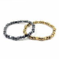 Hematite Bracelet, Unisex & anti-fatigue, more colors for choice, Length:Approx 21 cm, Sold By PC