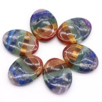 Natural Stone Thumb Worry Stone polished mixed colors Sold By PC