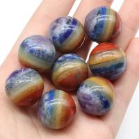 Pedra natural enfeites, polido, cores misturadas, 20mm, vendido por PC