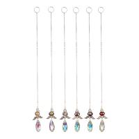 Hanging Ornaments Crystal with Iron & Zinc Alloy Teardrop plated faceted Sold By PC