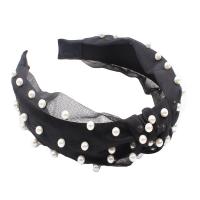 Hair Bands Gauze with Plastic & Plastic Pearl handmade fashion jewelry & Korean style & for woman 160*130*60mmuff0c40cm Sold By PC