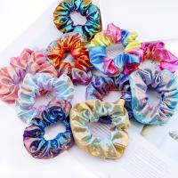 Hair Scrunchies, Cloth, knit, Girl & fashion jewelry & gradient color & for woman, more colors for choice, 110mm, 2PCs/Bag, Sold By Bag