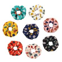 Hair Scrunchies Cloth Girl & fashion jewelry & for woman 110mm Sold By Bag
