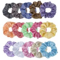 Hair Scrunchies, Cloth, Girl & fashion jewelry & for woman, more colors for choice, 48cm,4.5cm, 2PCs/Bag, Sold By Bag