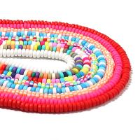 Polymer Clay Beads, Abacus, DIY, more colors for choice, 7mm, Approx 114PCs/Strand, Sold Per Approx 15.75 Inch Strand