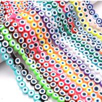 Polymeer Klei Kralen, Polymer Clay, DIY & boze oog patroon, meer kleuren voor de keuze, 10mm, Per verkocht Ca 15.75 inch Strand