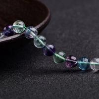 Natural Fluorite Beads, Colorful Fluorite, Round, polished, nickel, lead & cadmium free, Sold Per Approx 38 cm Strand