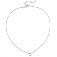Zinklegierung Schmuck Halskette, mit Verlängerungskettchen von 1.96inch, Kreisring, plattiert, für Frau & hohl, keine, frei von Nickel, Blei & Kadmium, Länge:ca. 15.7 ZollInch, verkauft von PC