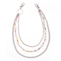Seedbead Waist Chain with Plastic Pearl & Zinc Alloy three layers & for woman nickel lead & cadmium free Length Approx 15.7 Inch Approx 18.8 Inch Approx 22.8 Inch Sold By PC
