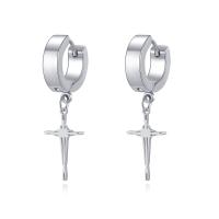 Huggie Hoop Drop Earring 304 Stainless Steel fashion jewelry & Unisex original color Sold By Pair