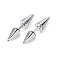 Stainless Steel Stud Earrings, 304 Stainless Steel, fashion jewelry & Unisex, original color, 22mm, Sold By Pair