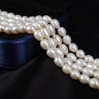 Cultured Rice Freshwater Pearl Beads, DIY, white, 5-5.5mm, Sold Per Approx 15 Inch Strand