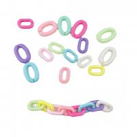Acrylic Open Jump Ring, injection moulding, mixed colors, Sold By PC