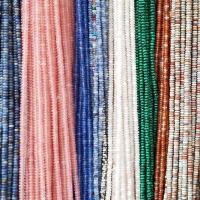 Perles de pierres précieuses mixtes, pierre gemme, abaque, DIY, plus de couleurs à choisir, 2x4mm, Vendu par Environ 38 cm brin