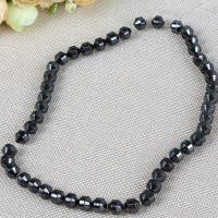 Nicht-magnetische Hämatit Perlen, DIY, schwarz, 6mm, verkauft per ca. 40 cm Strang