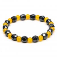 Gemstone Bracelets Hematite with Natural Stone Unisex Length Approx 21 cm Sold By PC