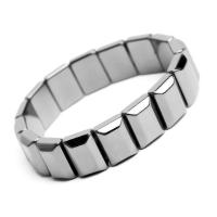 Hämatit Armband, unisex, schwarz, Länge:ca. 21 cm, verkauft von PC