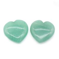 Gemstone Decoration, Heart, polished, different materials for choice, more colors for choice, 25mm, Sold By PC