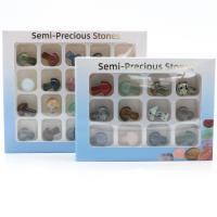 Gemstone Decoration, mushroom, polished, random style & different quantity for choice, mixed colors, Sold By Box