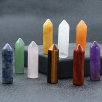 Gemstone Decoration, Conical, polished, different materials for choice, more colors for choice, 8x30mm, Sold By PC