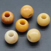Gemstone Large Hole Bead, Round, polished, DIY & different materials for choice, more colors for choice, 20mm, Sold By PC